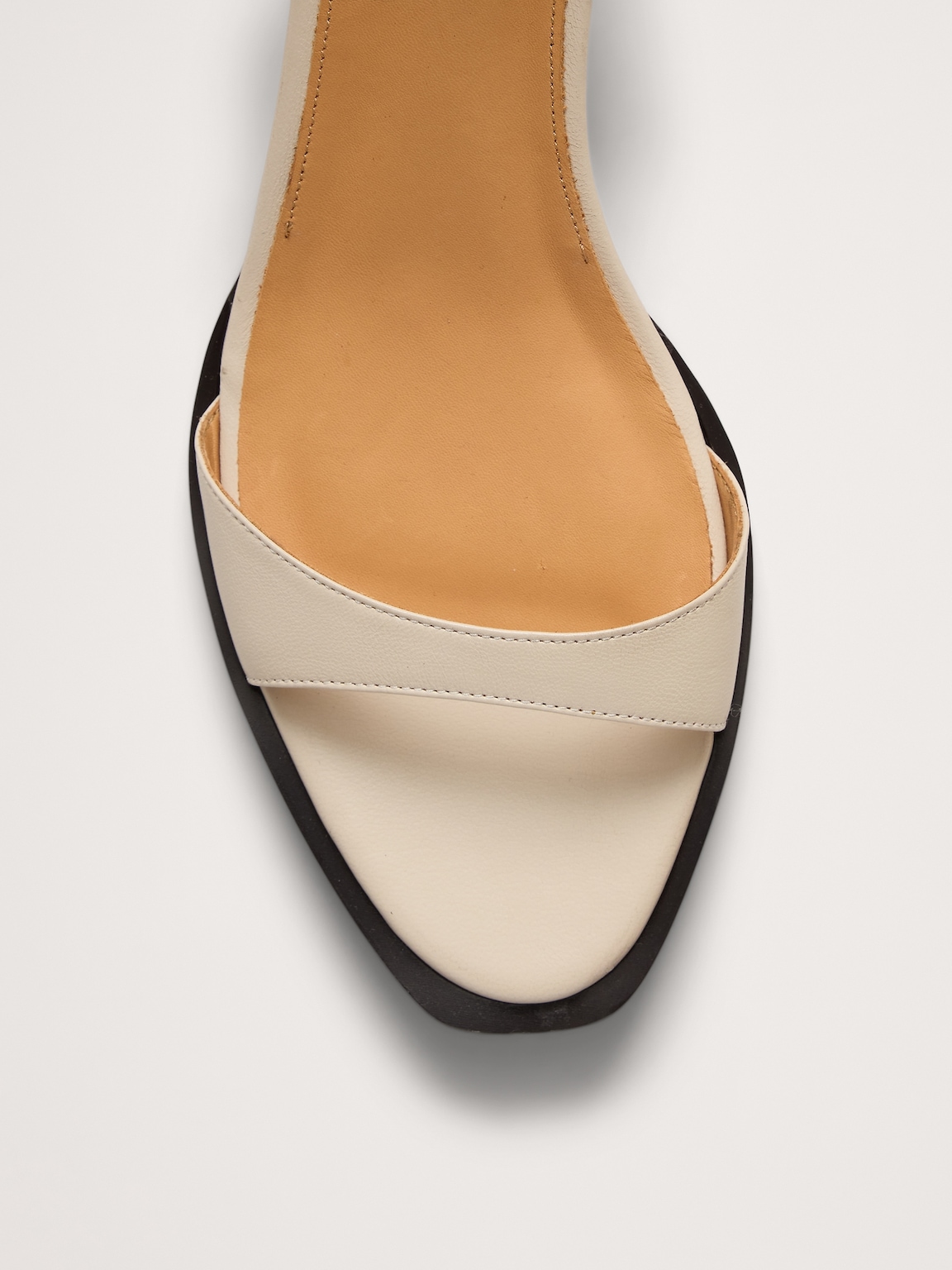 Italian Leather Kitten-Heel Sandal