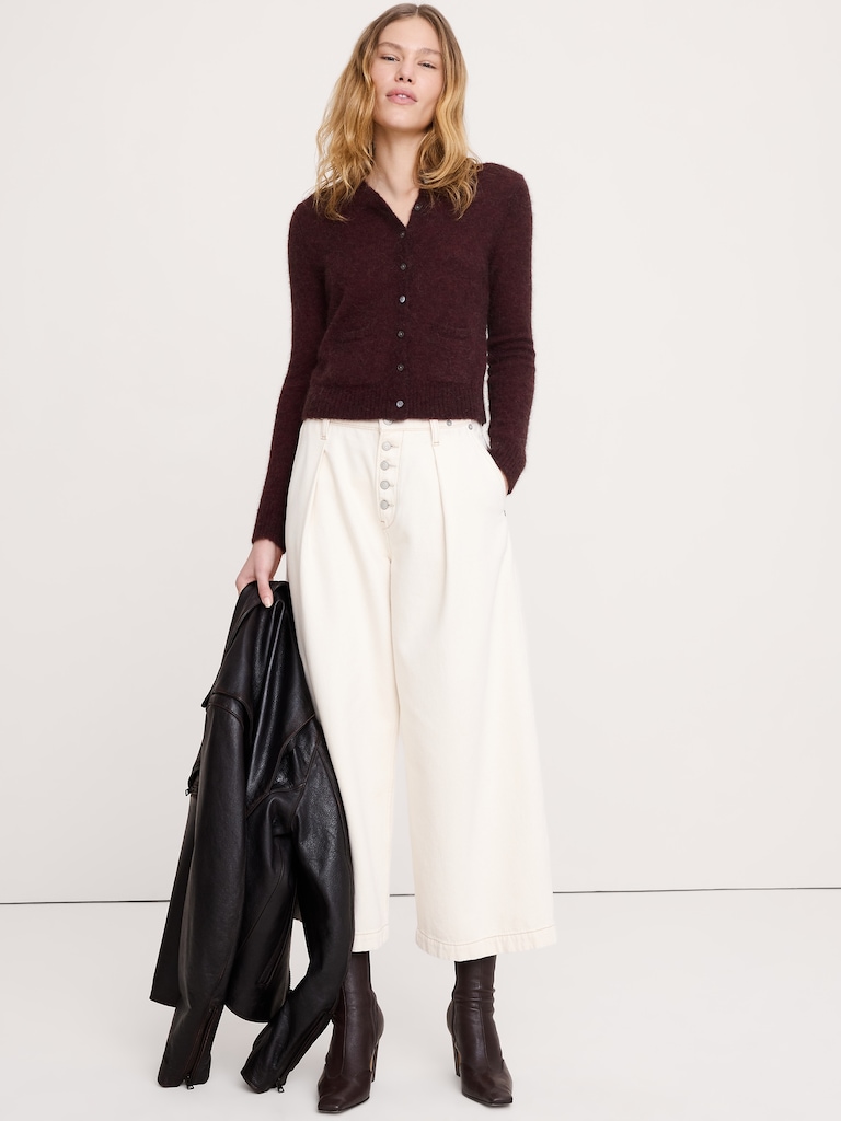 Italian Alpaca-Blend Cardigan