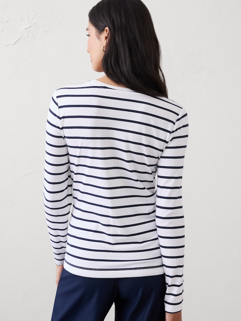 Timeless Long-Sleeve Crew-Neck T-Shirt