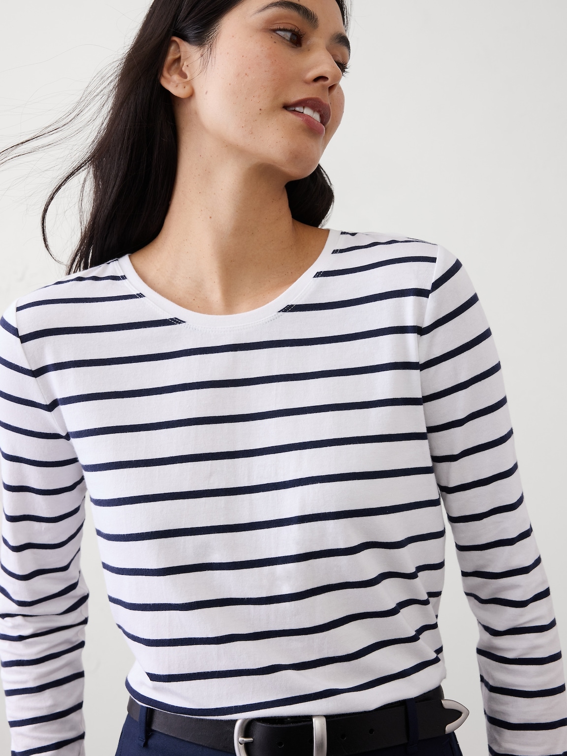 Timeless Long-Sleeve Crew-Neck T-Shirt