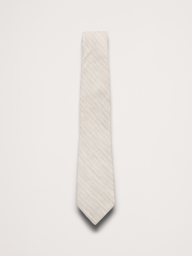 Linen-Cotton Slub Tie