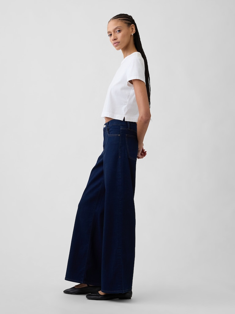 Mid Rise Wide-Leg Jeans