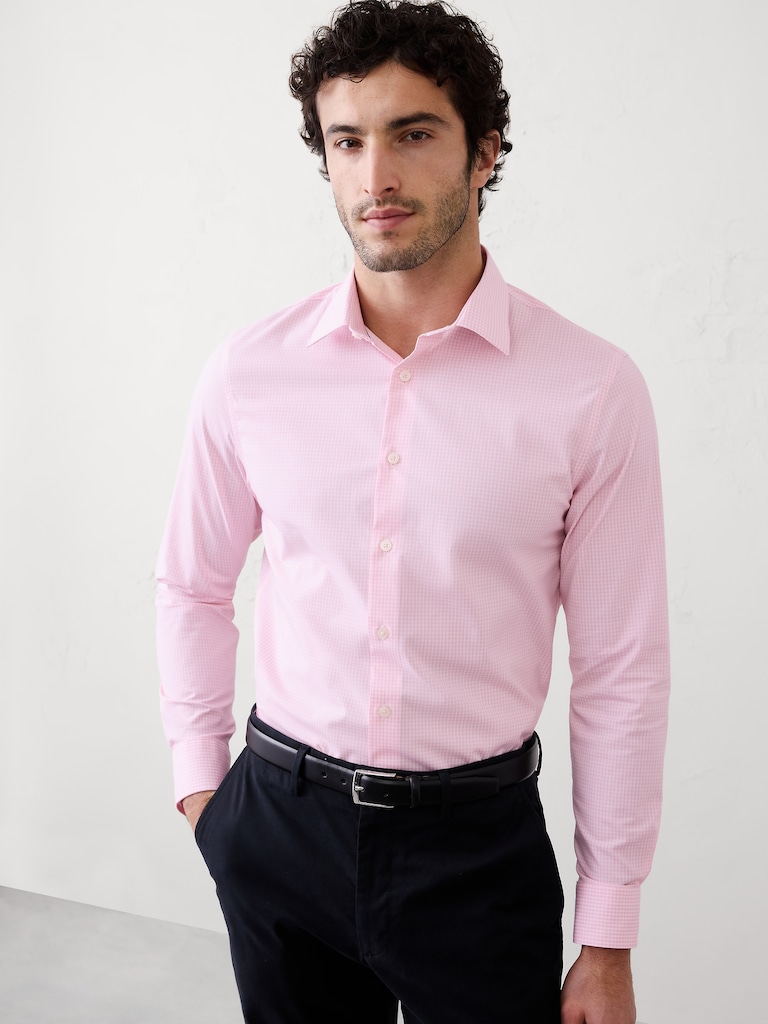 Slim-Fit Untucked Dress Shirt