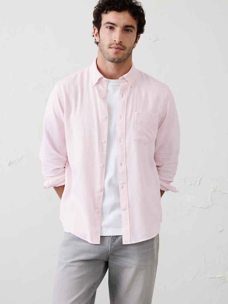Slim-Fit Textured Shirt