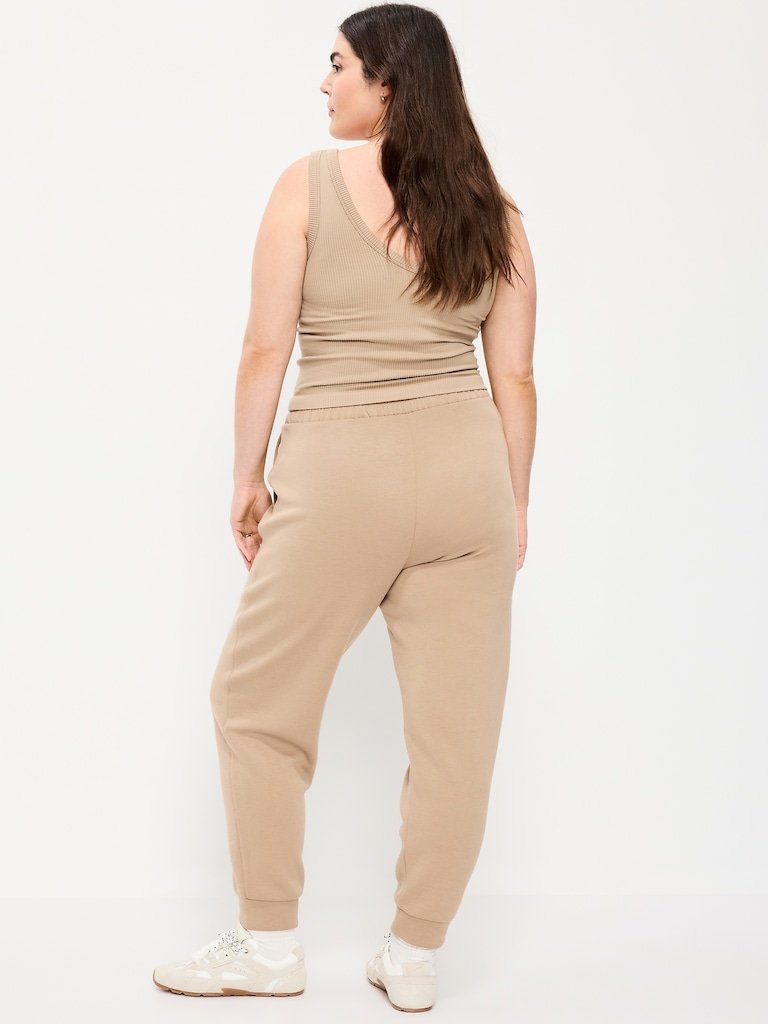 High-Waisted Bounce Fleece Jogger Sweatpants