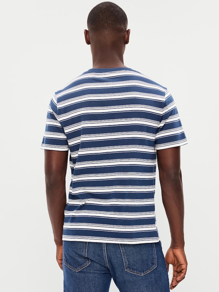 Crew-Neck Striped T-Shirt
