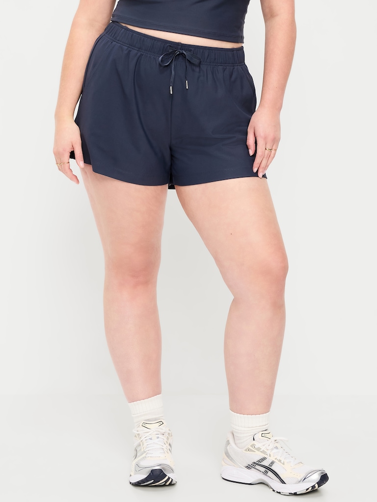 High-Waisted PowerSoft Shorts -- 3.5-inch inseam