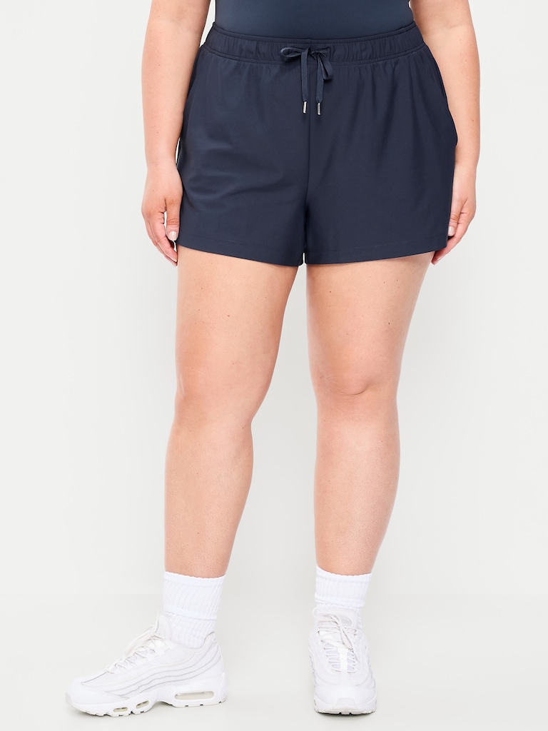 High-Waisted PowerSoft Shorts -- 3.5-inch inseam