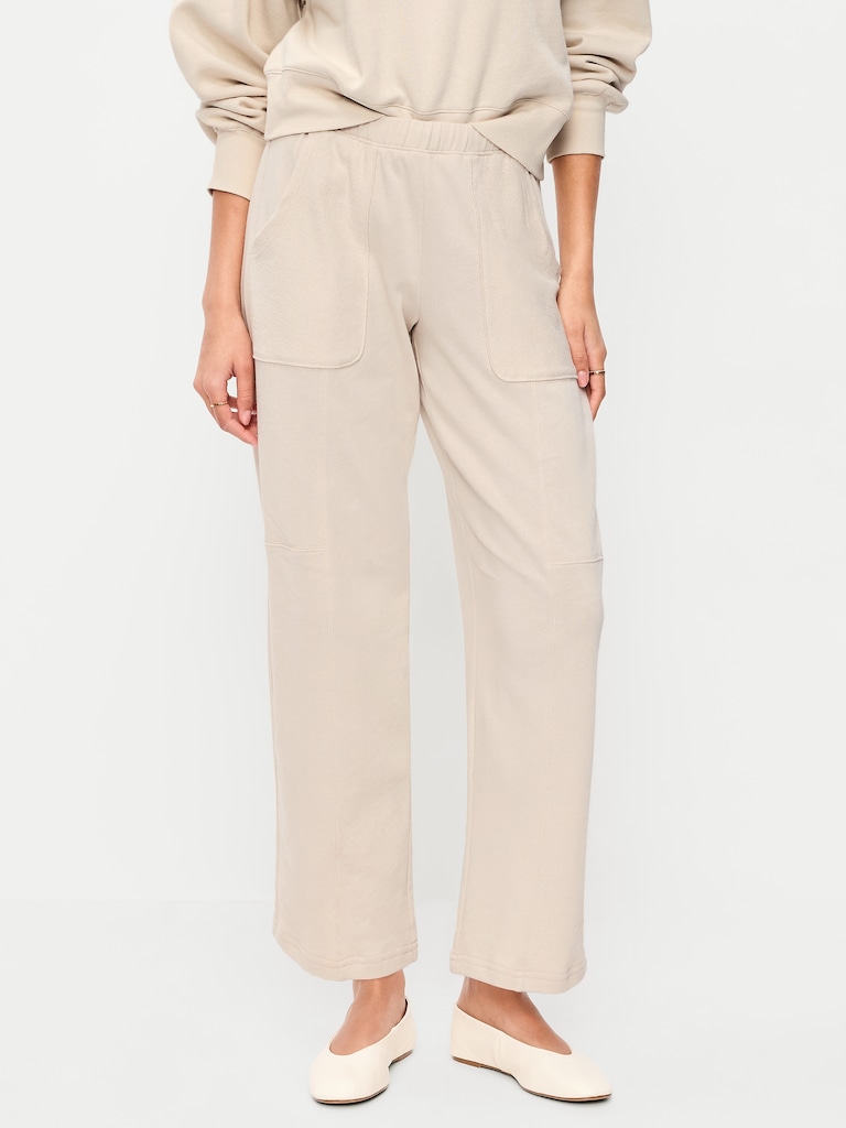 Mid-Rise SoComfy Seamed Barrel Sweatpants