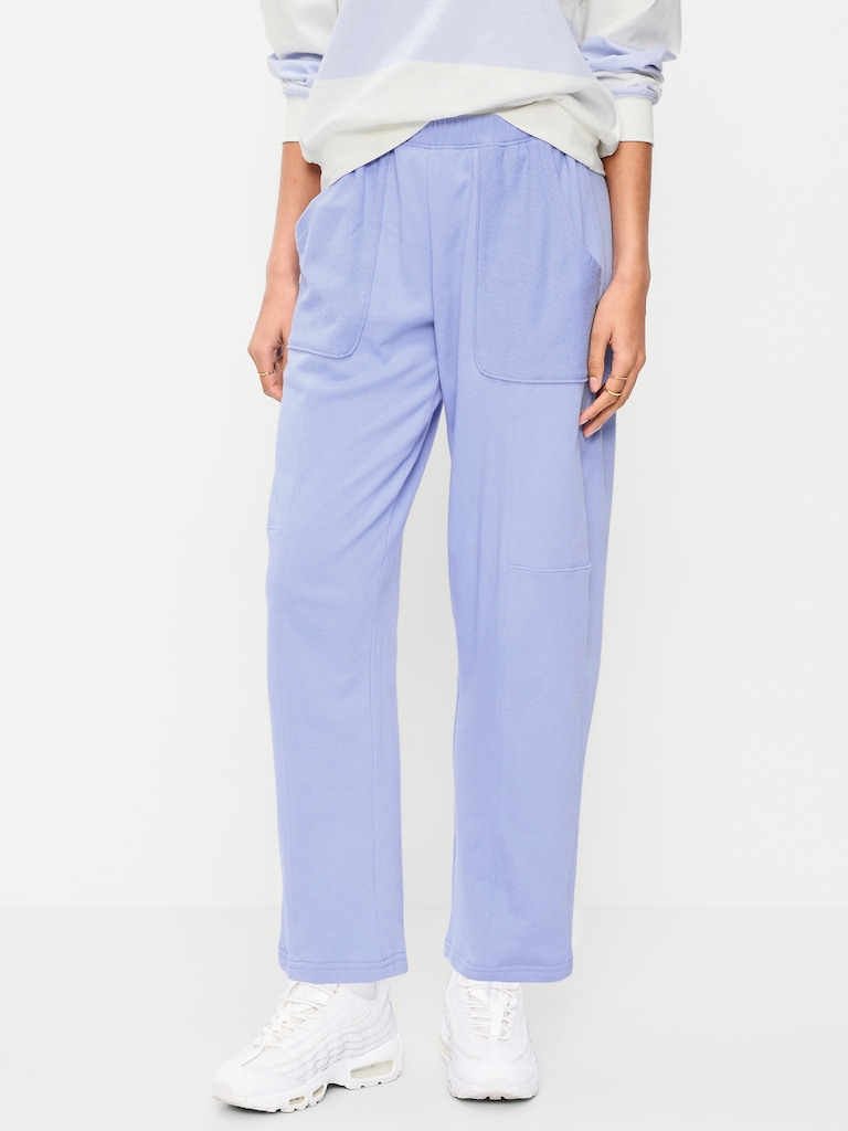 Mid-Rise SoComfy Seamed Barrel Sweatpants