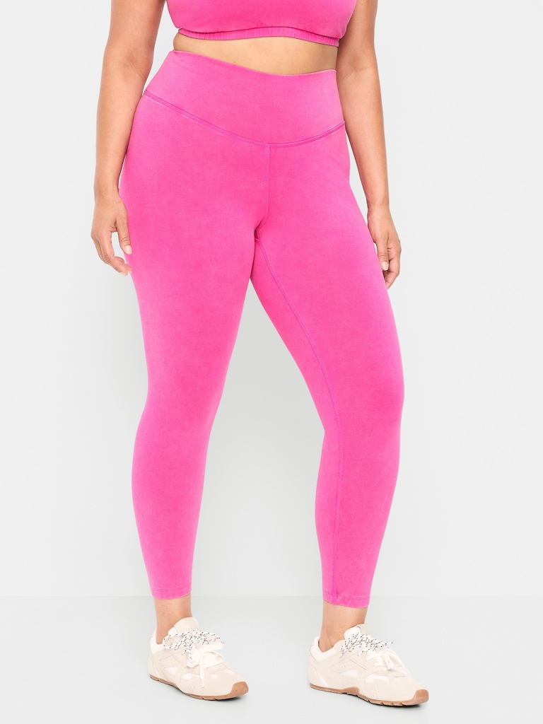 High-Waisted PowerChill 7/8 Cotton Leggings