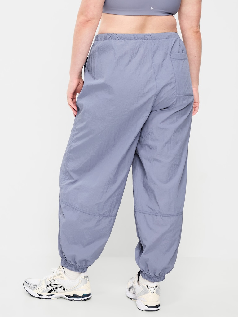 Pull-On Windbreaker Parachute Pants