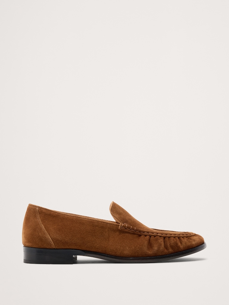 Suede Moc-Toe Loafer