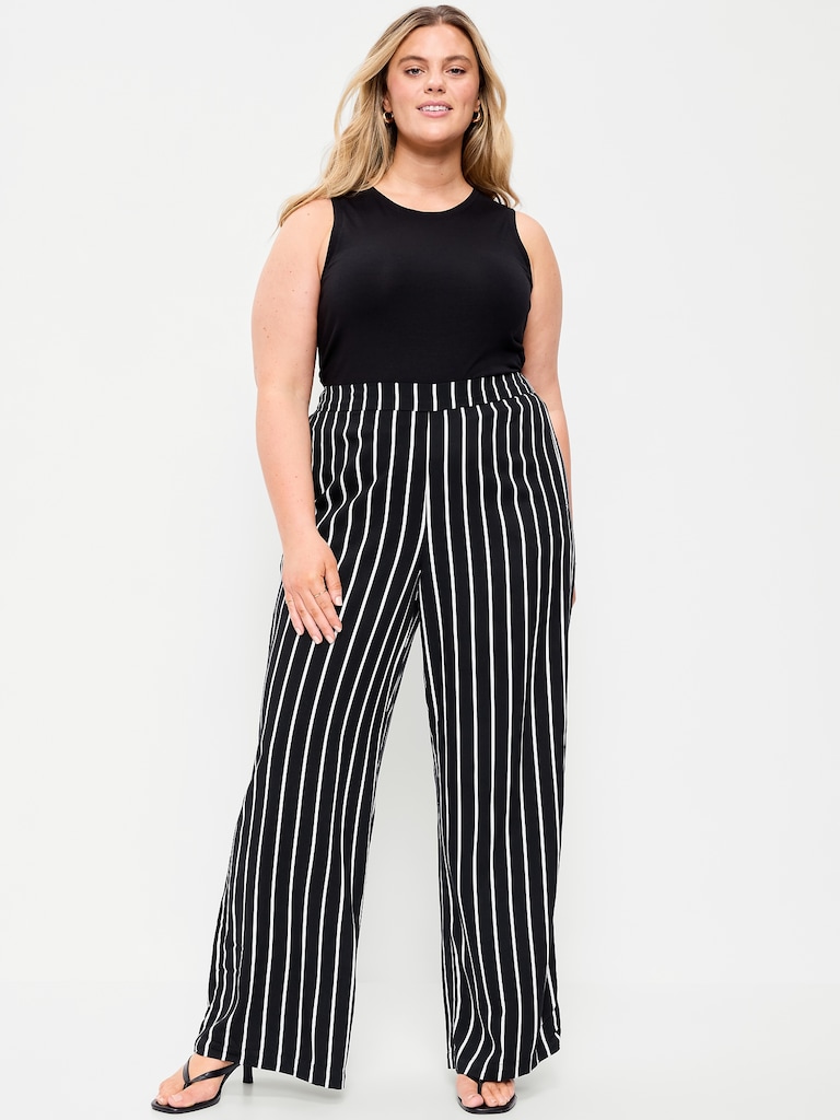 High-Waisted Playa Wide-Leg Pants