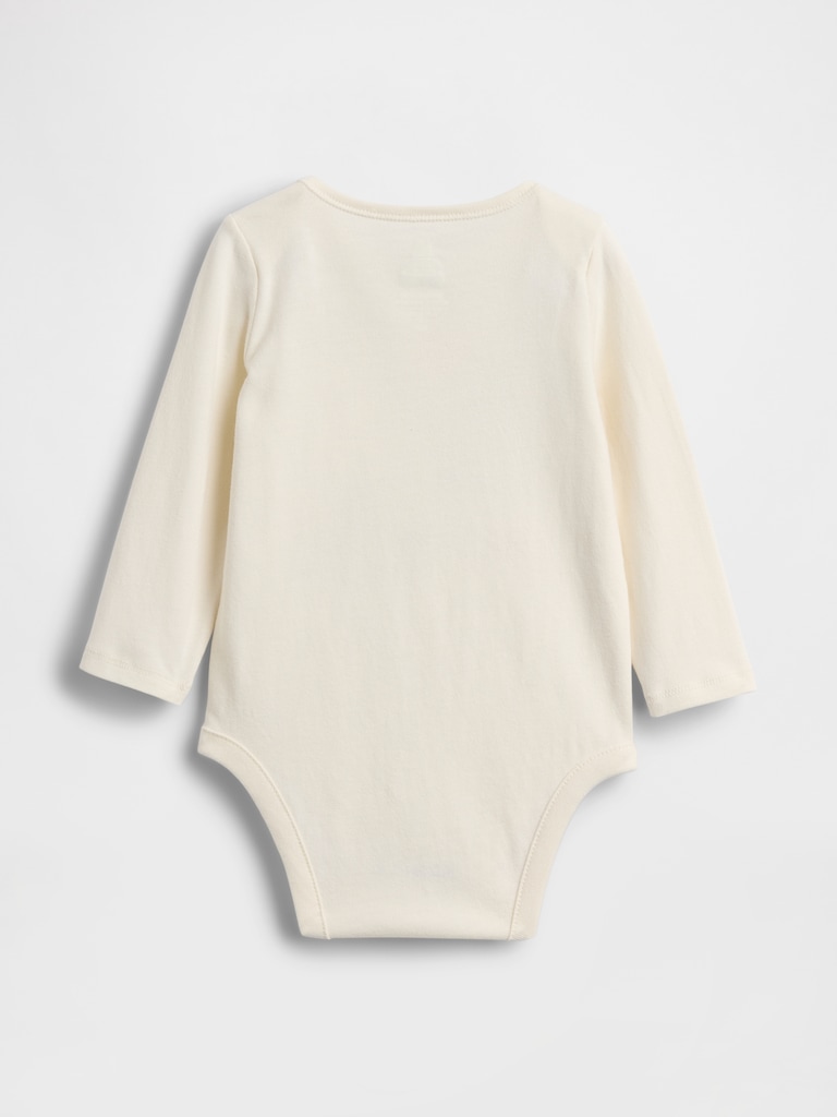 Baby First Favorites Organic Cotton NYC Logo Pocket Bodysuit