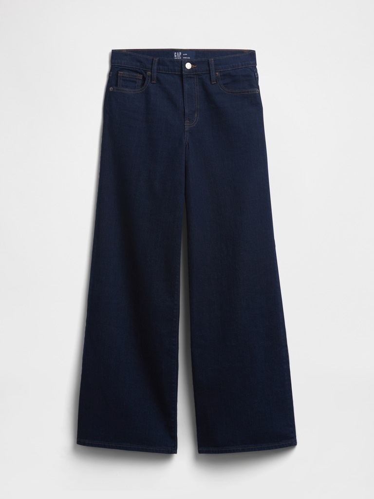 Mid Rise Wide-Leg Jeans