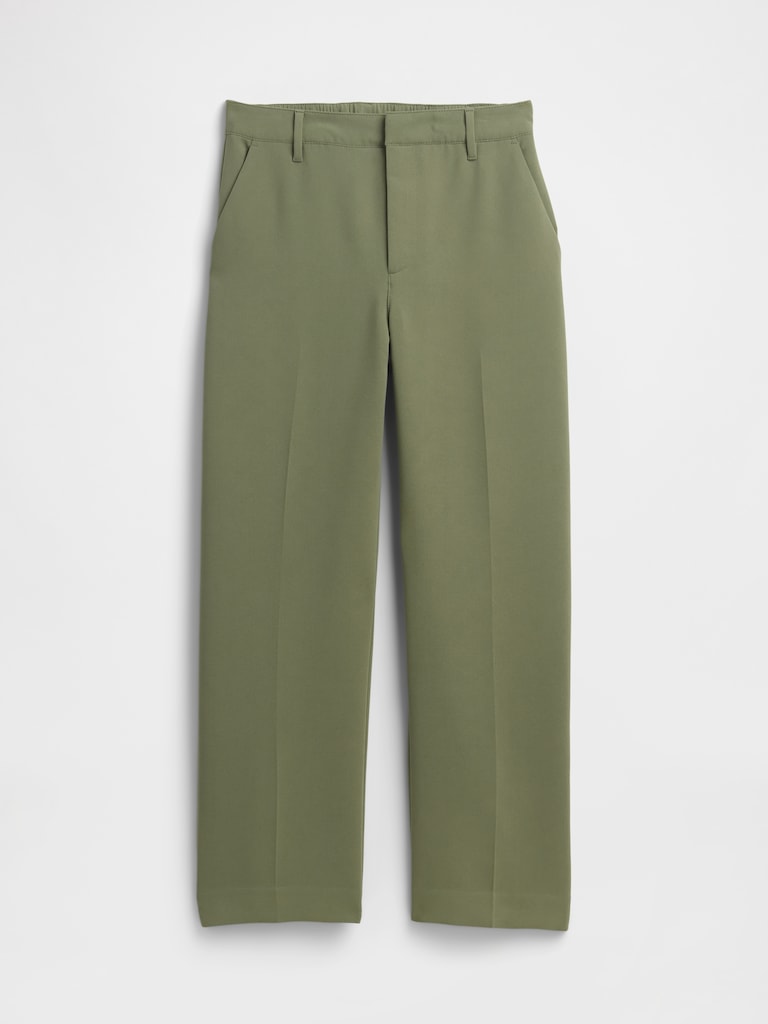 100% Recycled Easy Straight Crop Trousers