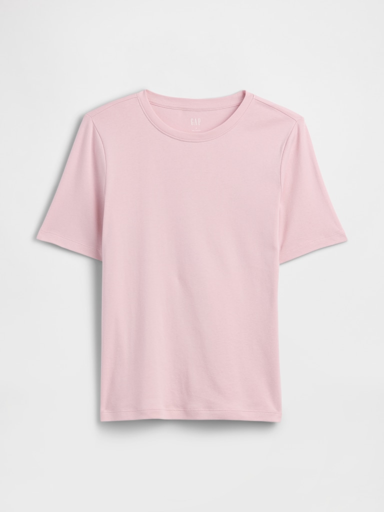 Modern Ribbed Crewneck T-Shirt