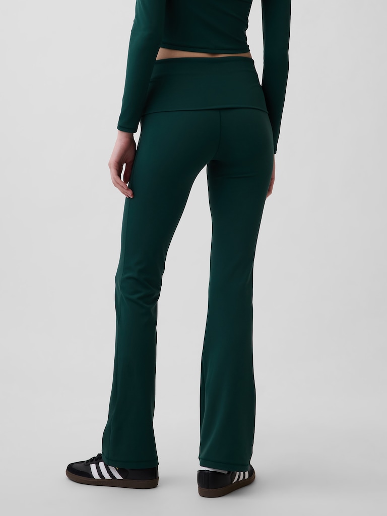 GapFit Smooth Foldover Mini Flare Leggings