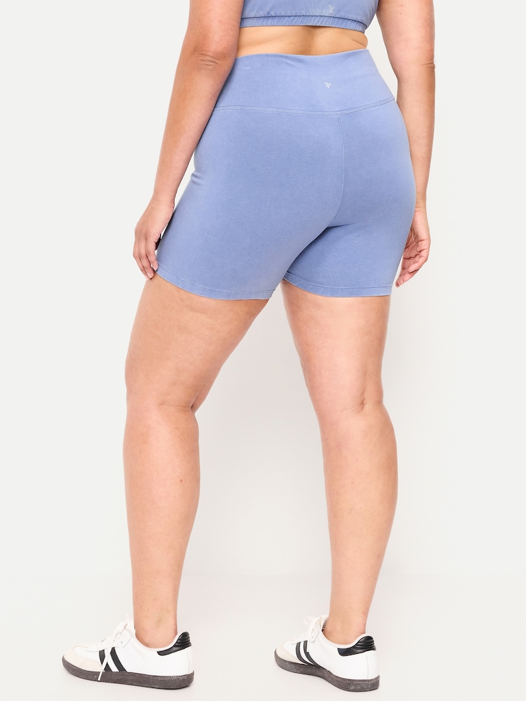 High-Waisted PowerChill Biker Shorts -- 5-inch inseam