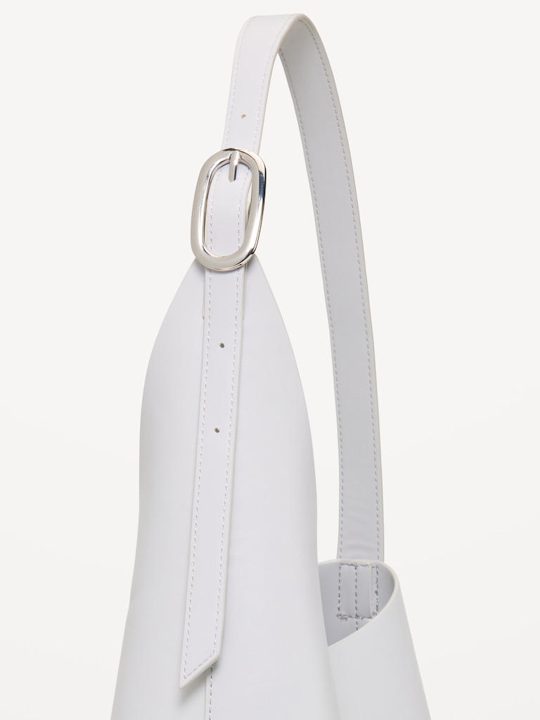 Asymmetrical Structured Tote Bag