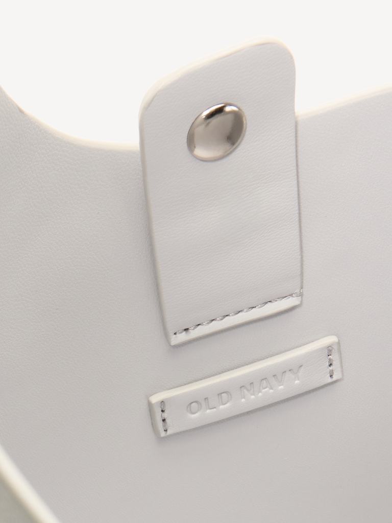 Asymmetrical Structured Tote Bag