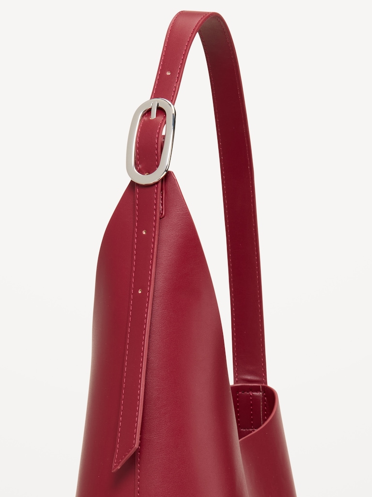 Asymmetrical Structured Tote Bag