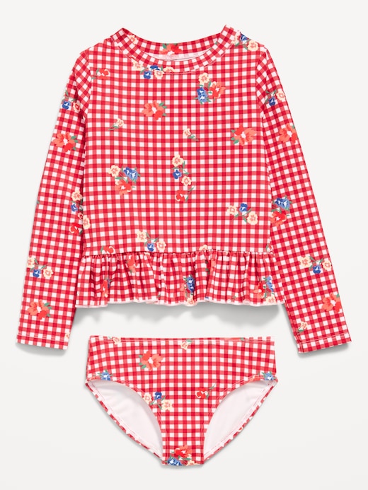 Printed Printed Long-Sleeve Rashguard Swim Top Set for Toddler Girls on clearance at Old Navy — 50% off