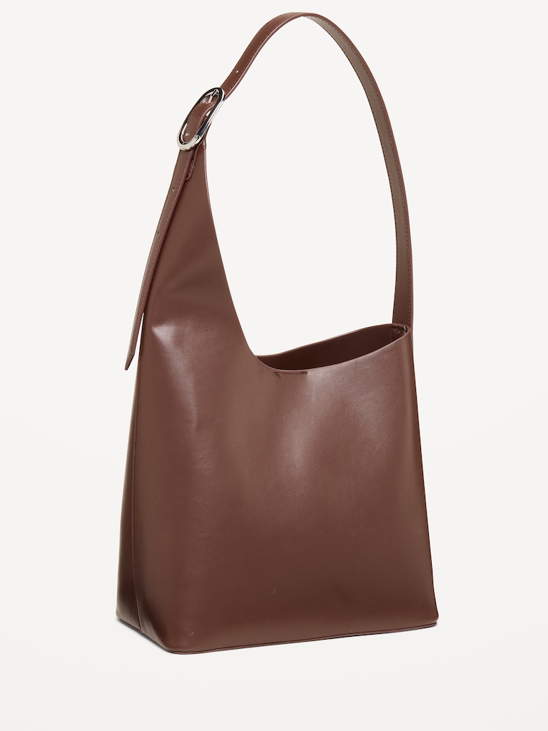 Asymmetrical Structured Tote Bag