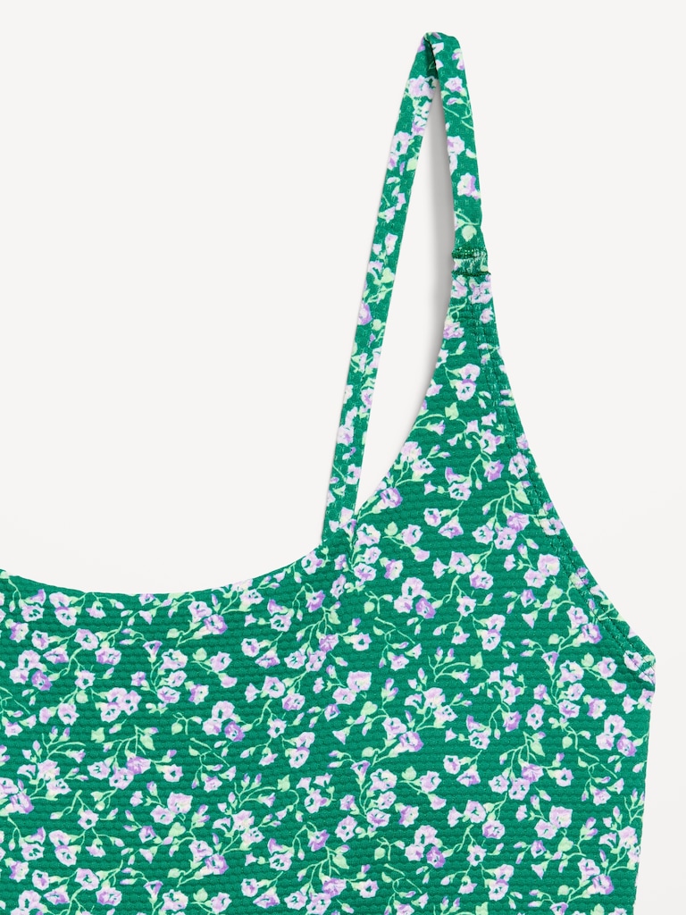 Textured Swim Romper -- 2.5-inch inseam