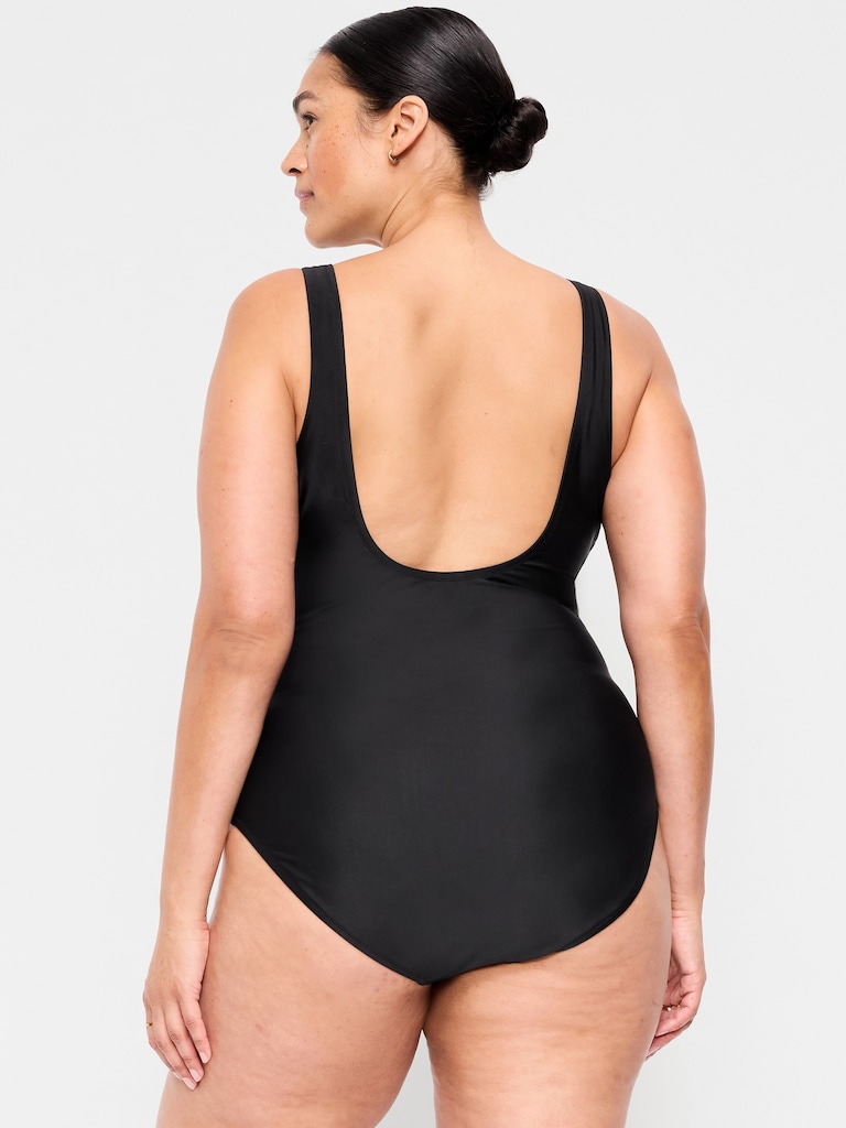 High-Neck One-Piece Swimsuit