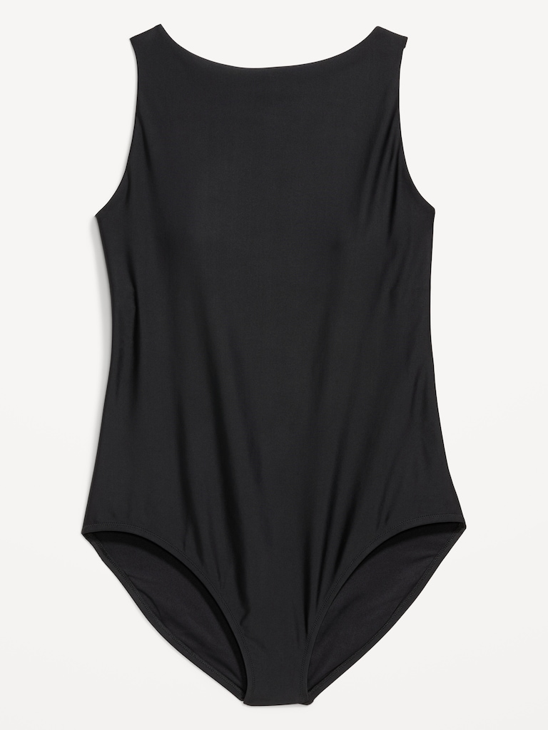 High-Neck One-Piece Swimsuit