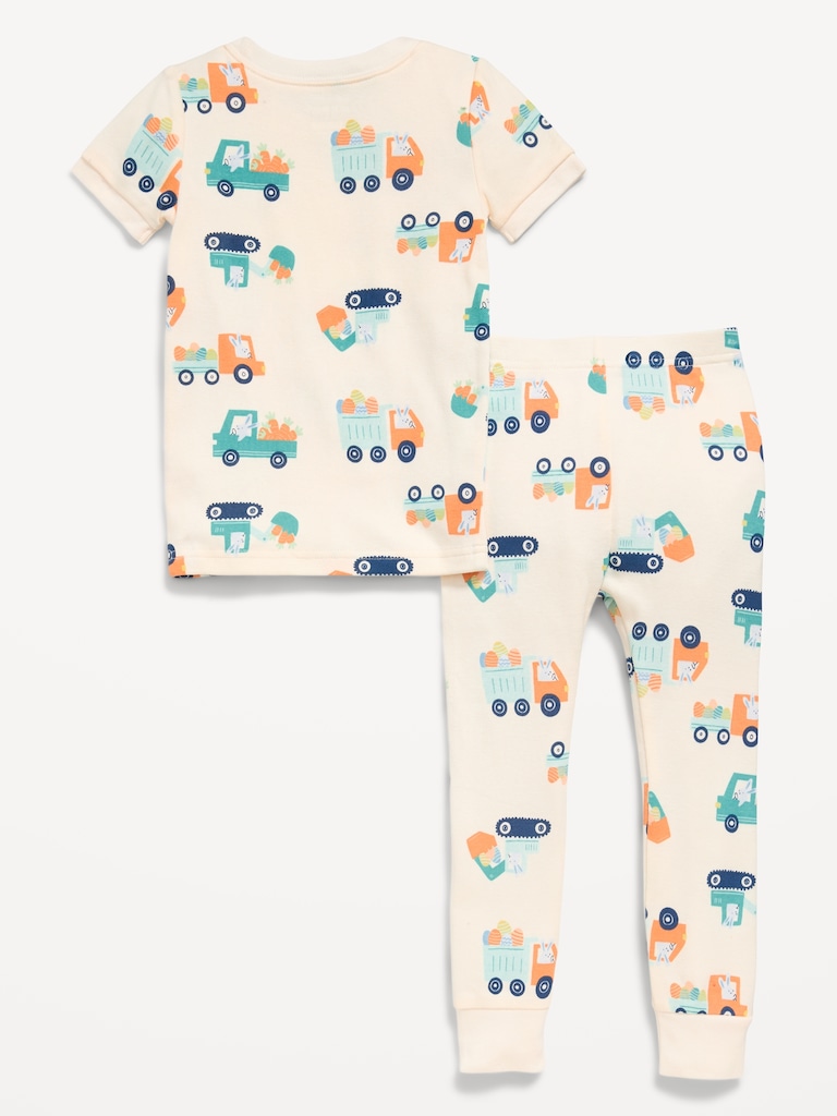 Printed Unisex Snug-Fit Pajama Set for Toddler & Baby