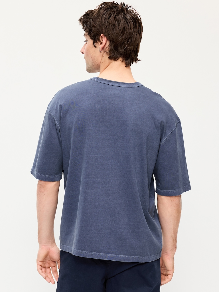 Garment-Dyed Heavyweight Cropped T-Shirt