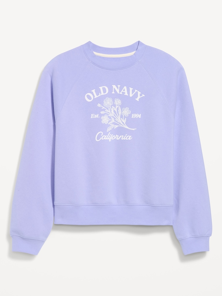 Vintage Crew-Neck Logo-Graphic Sweatshirt