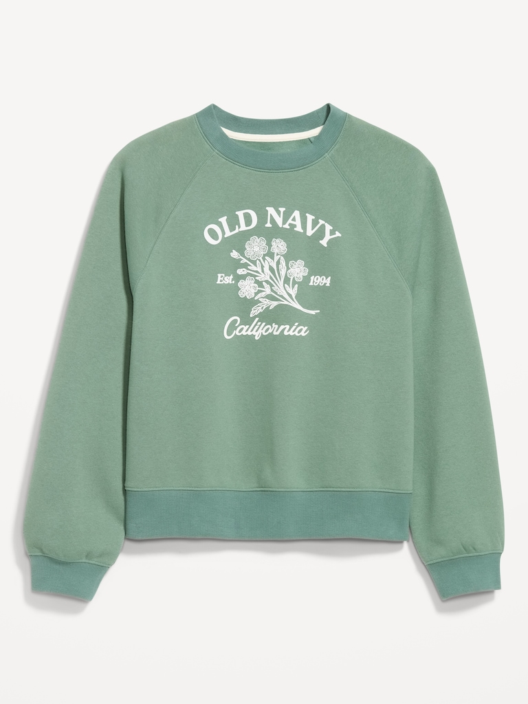 Vintage Crew-Neck Logo-Graphic Sweatshirt