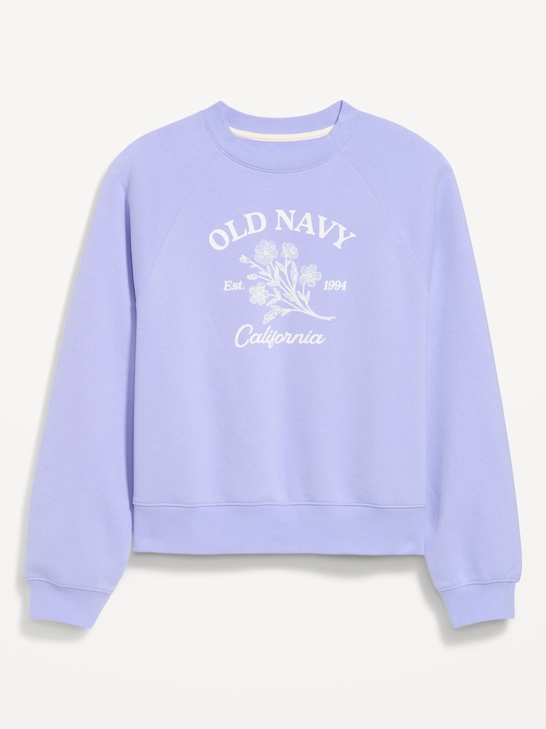 Vintage Crew-Neck Logo-Graphic Sweatshirt