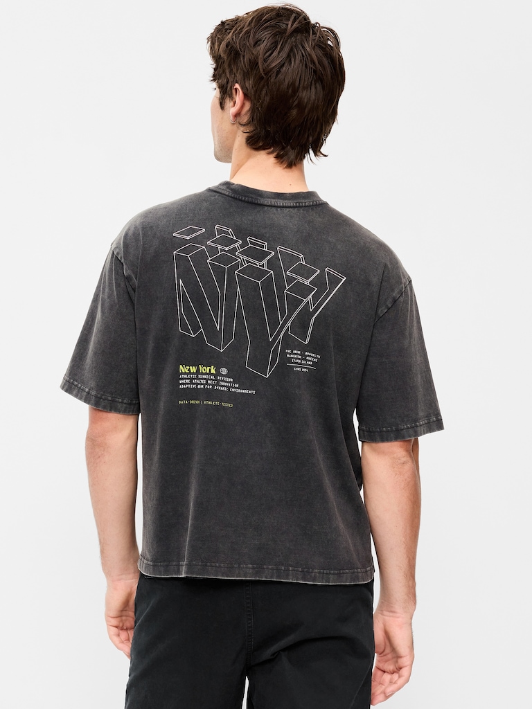 Heavyweight Graphic Cropped T-Shirt