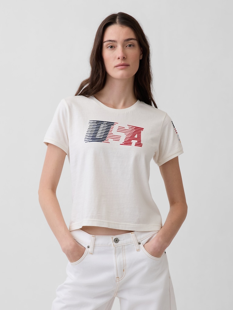 Team USA Crop T-Shirt