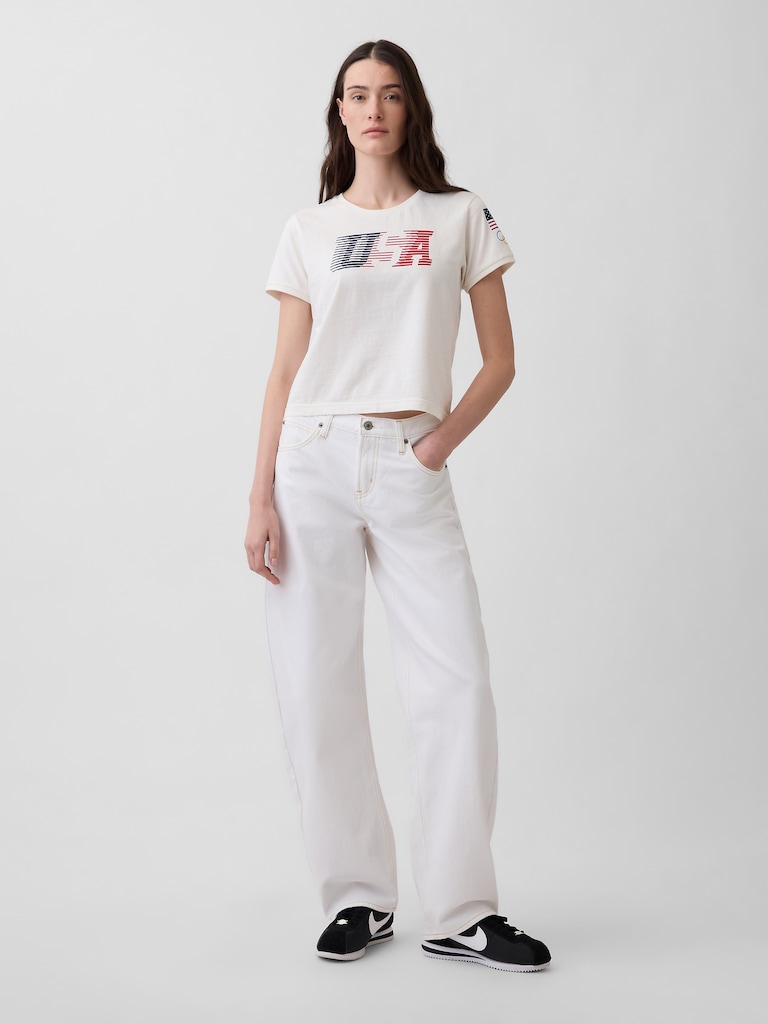 Team USA Crop T-Shirt