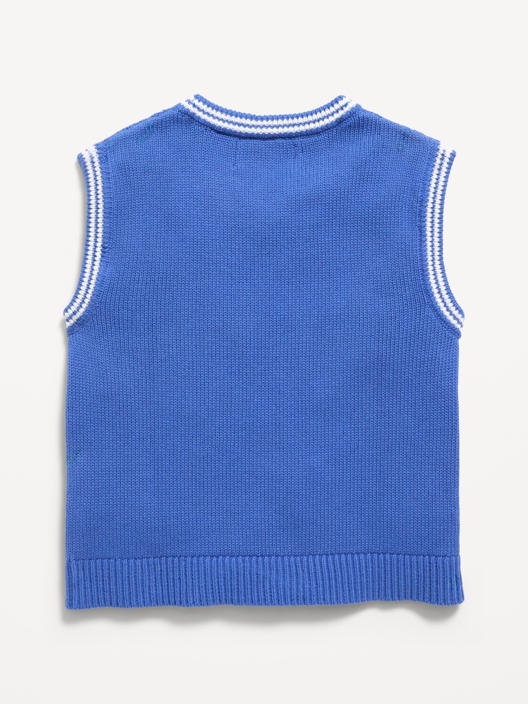 Oversized Cable-Knit Sweater Vest for Toddler Boys