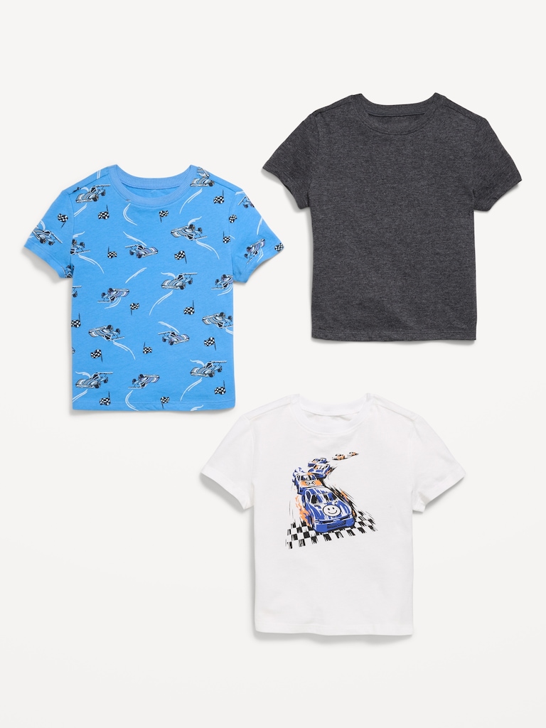 Short-Sleeve T-Shirt 3-Pack for Toddler Boys