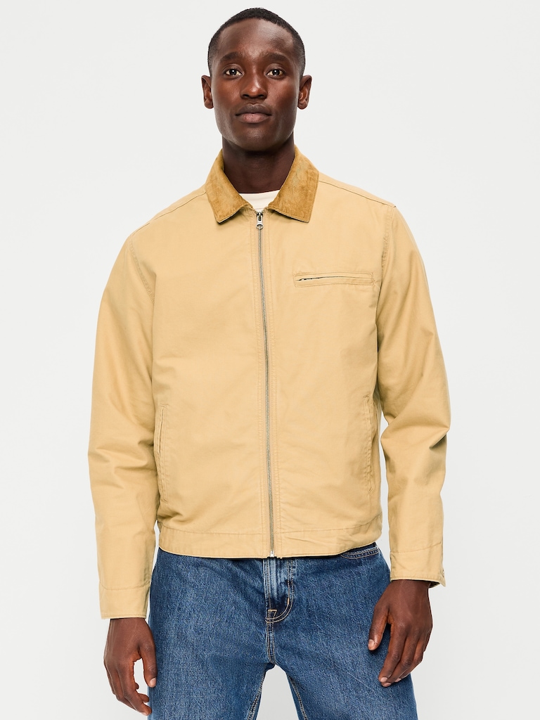 Cropped Canvas Barn Jacket