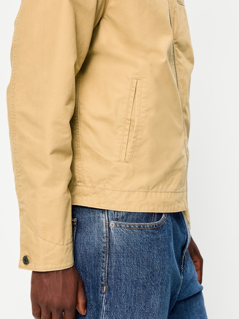 Cropped Canvas Barn Jacket