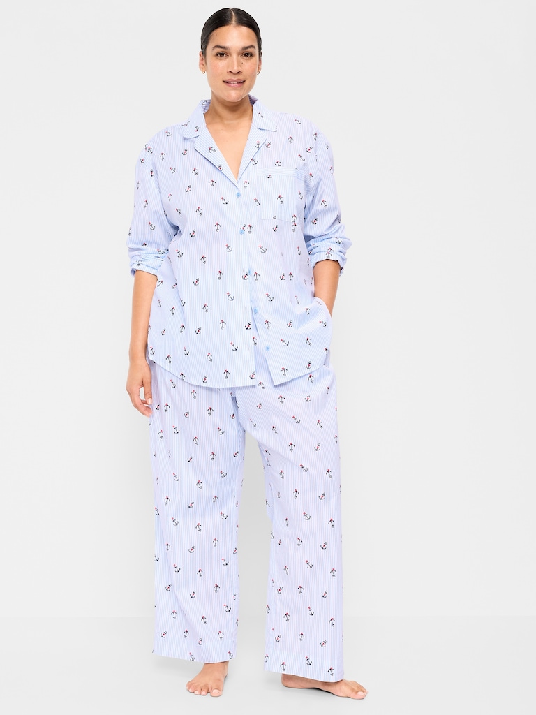 Poplin Pajama Pant Set