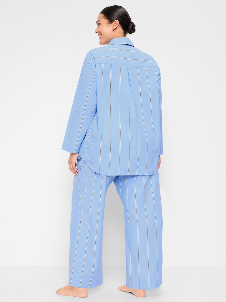 Poplin Pajama Pant Set