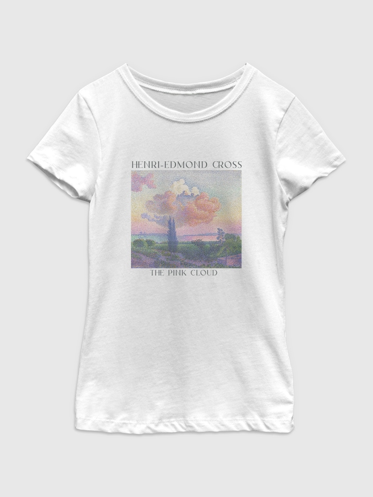 Edmond Cross Clouds Graphic T-Shirt For Girls