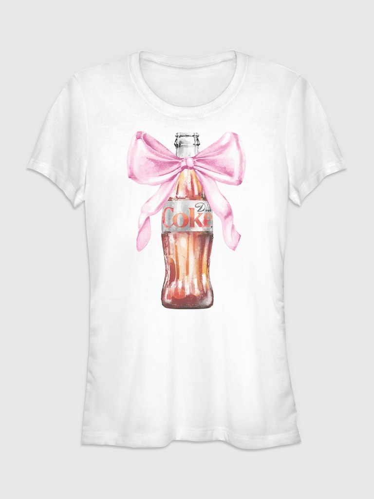 Coca-Cola Bow Bottle Graphic T-Shirt