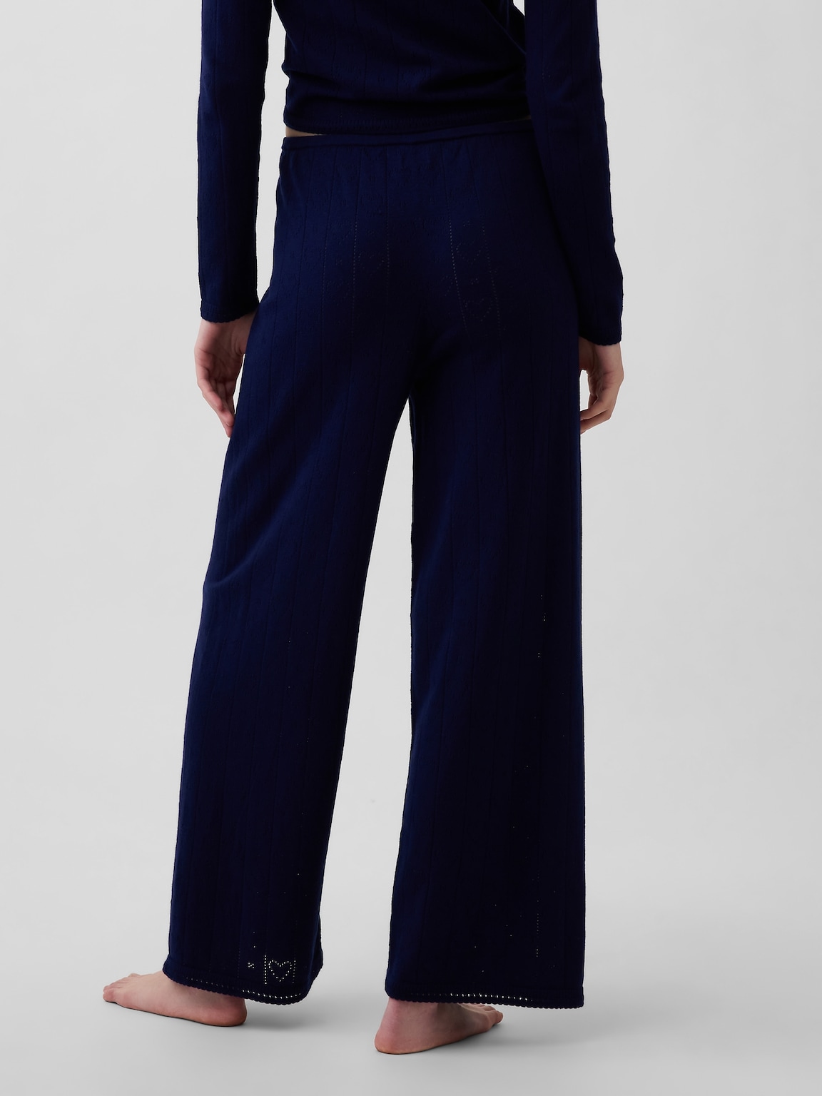 Lightweight CashSoft Pointelle Heart PJ Pants