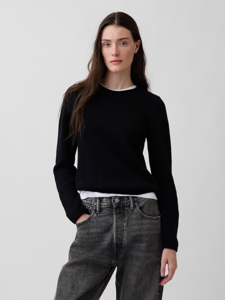 100% Cotton Rollneck Sweater